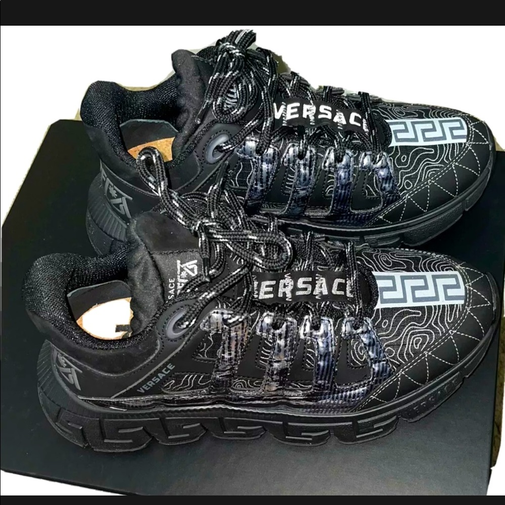Versace Black and White Women's Sneakers